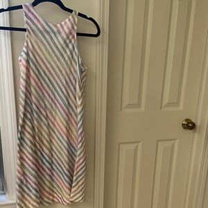 Lou & Grey White Multicolor Striped Top